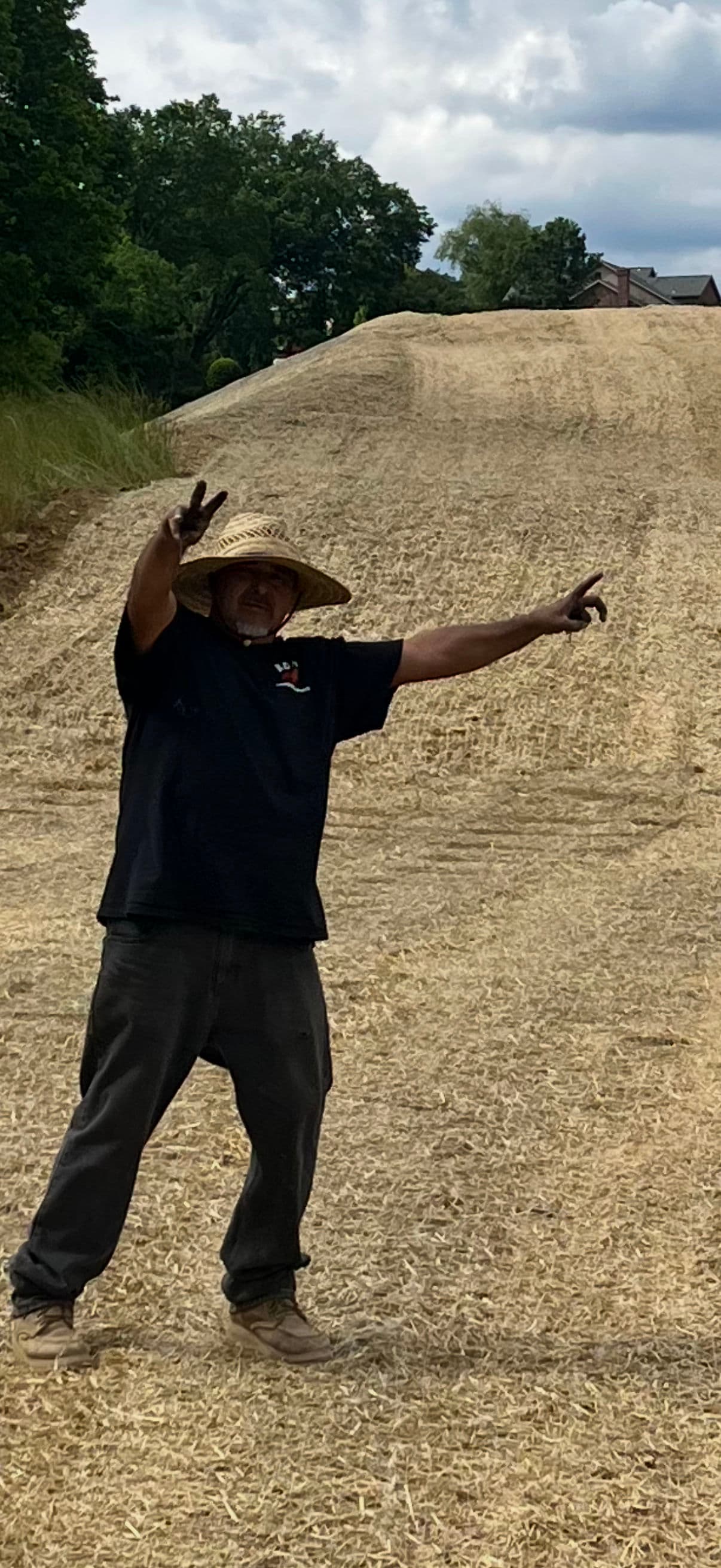 Gallery photos for Hillside Erosion Control Done Right with Straw Matting: Image #3