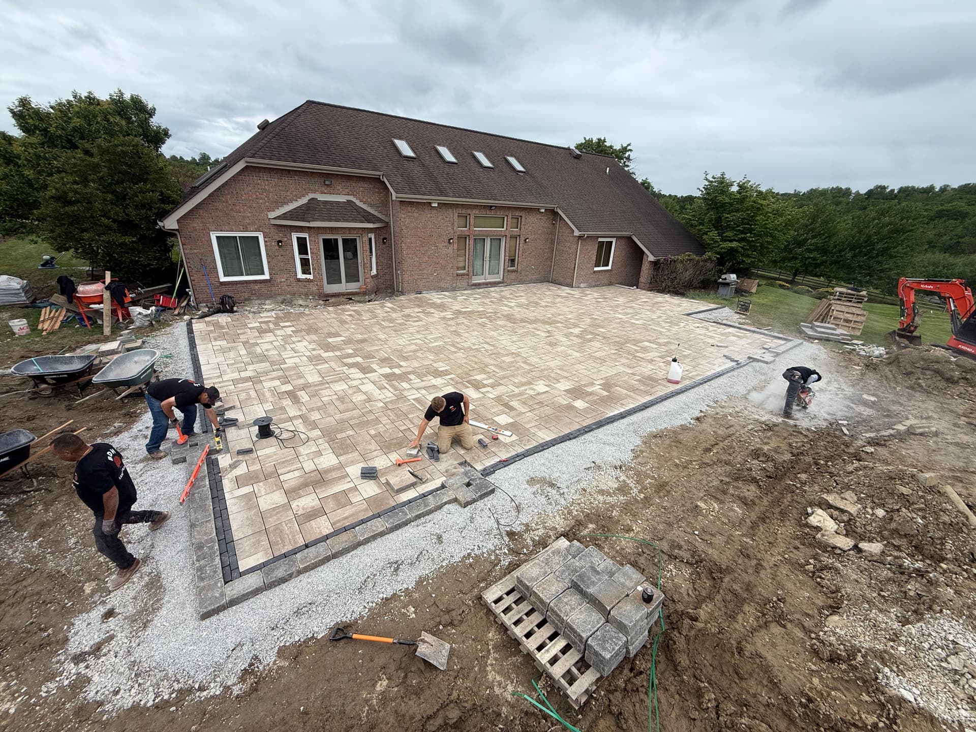 Gallery photos for Hardscape Crew Hard at Work Building Patios That Last: Image #1