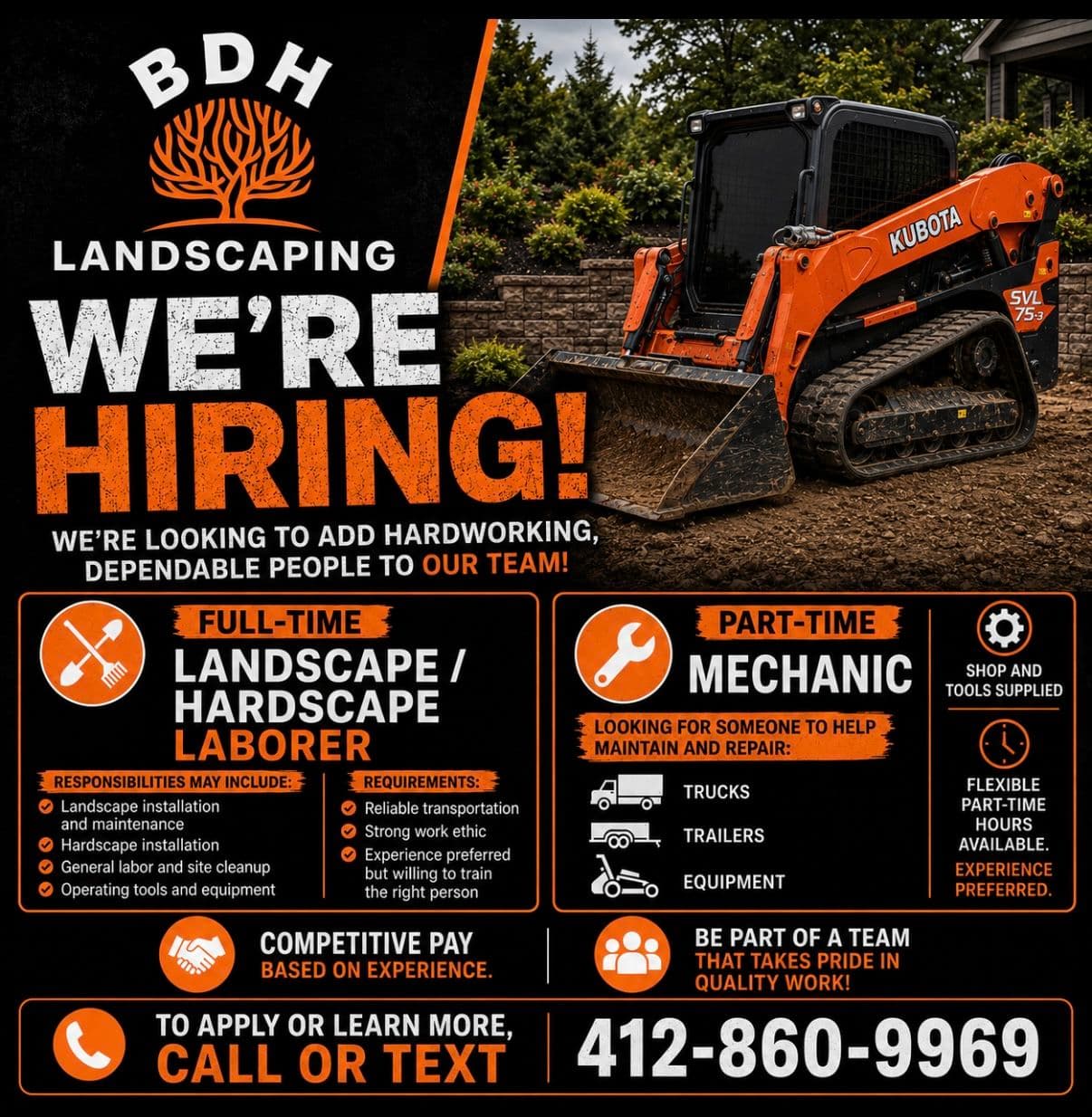 BDH Landscaping Is Hiring - Join Our Crew image