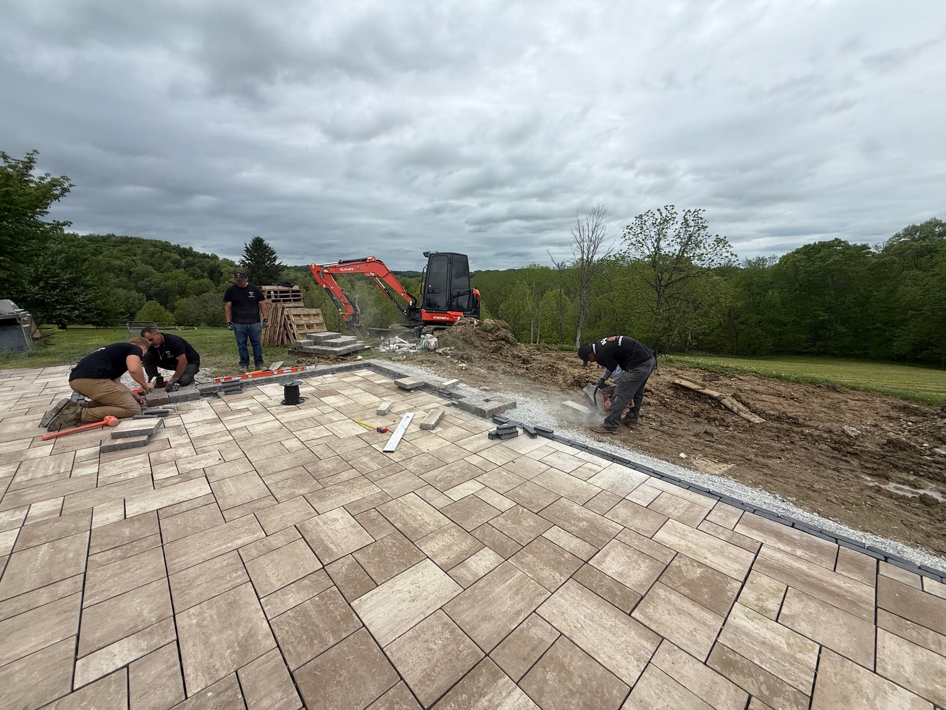 Gallery photos for Hardscape Crew Hard at Work Building Patios That Last: Image #2