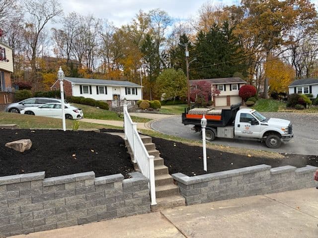 Project Beautiful New Retaining Wall Installation image